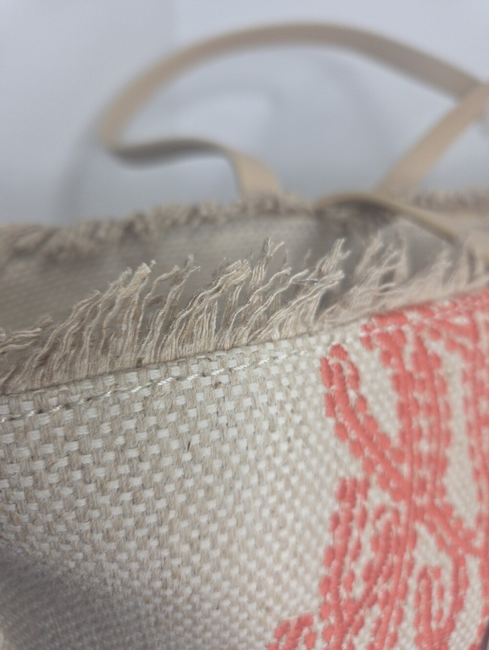 Spartina 449 Ogeechee Sea Life Coral Jute And Cotton Large Beach Tote NWT - Picture 7 of 14